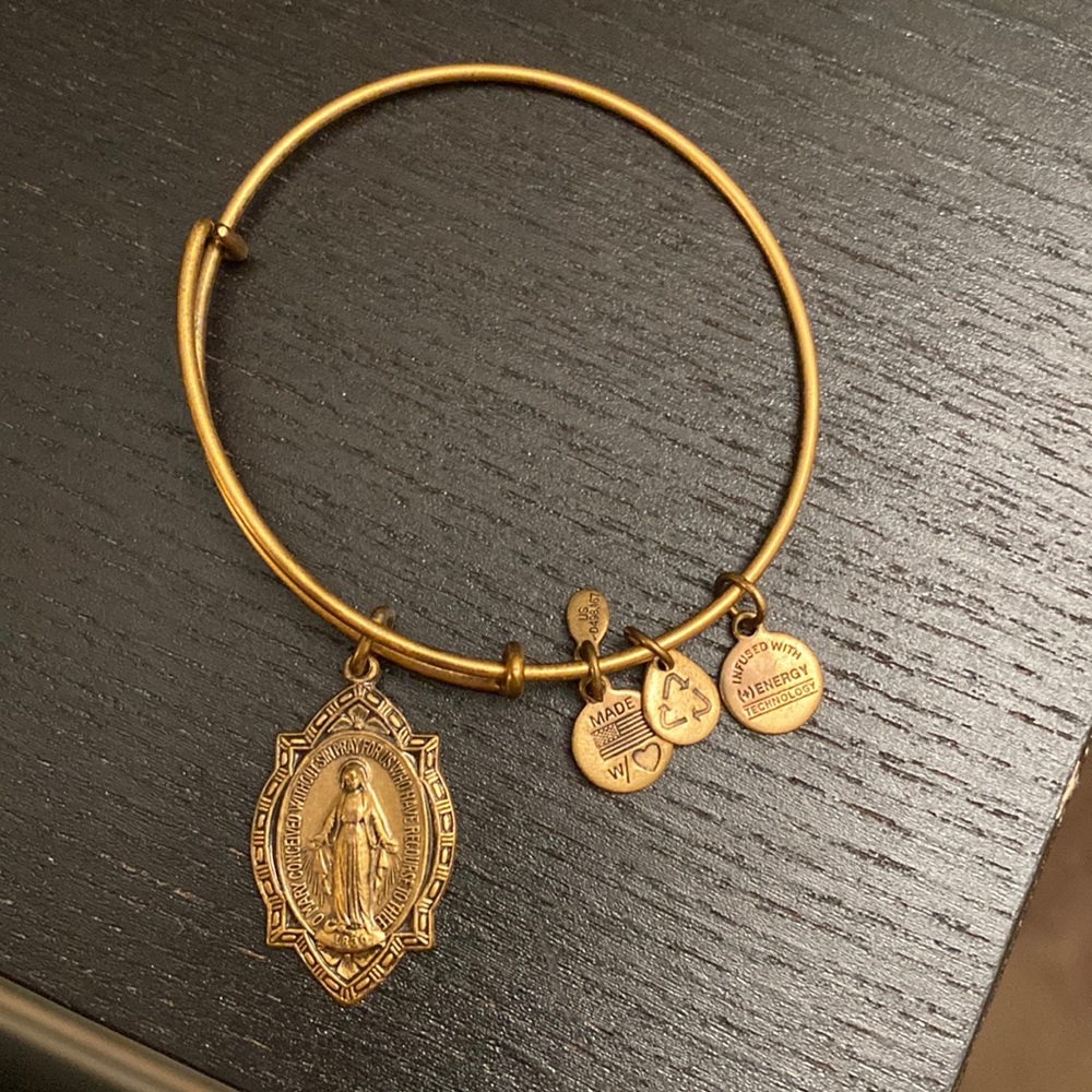Alex + Ani Mother Mary Charm Bangle Bracelet